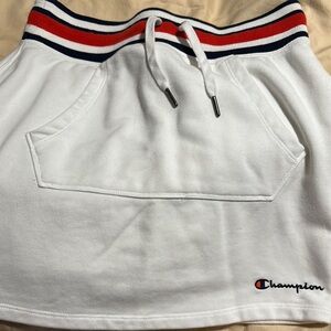 Champion White Skirt with Navy and Red Stripes